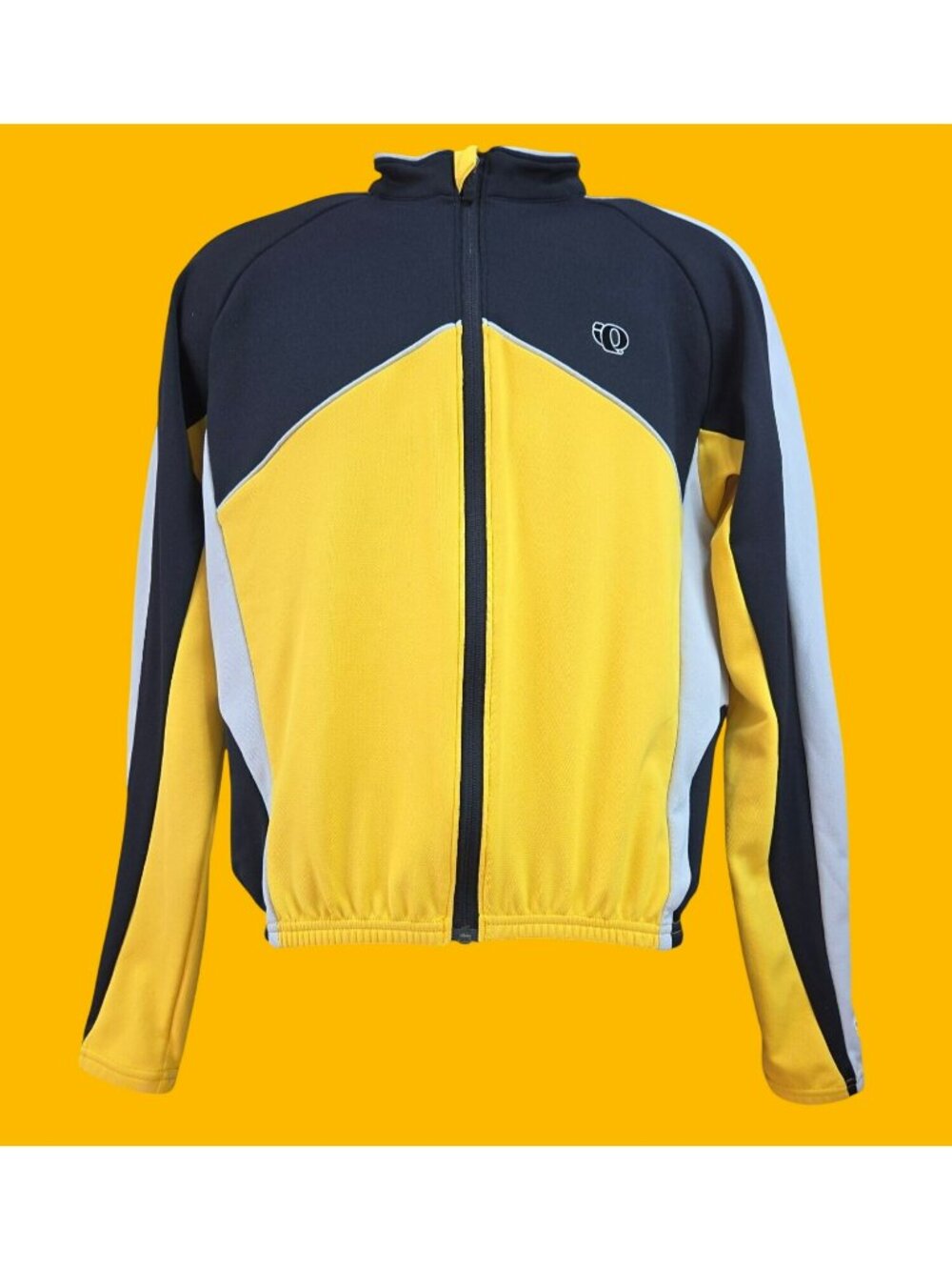 Pearl Izumi Yellow Black Full Zip Cycling Jacket Medium